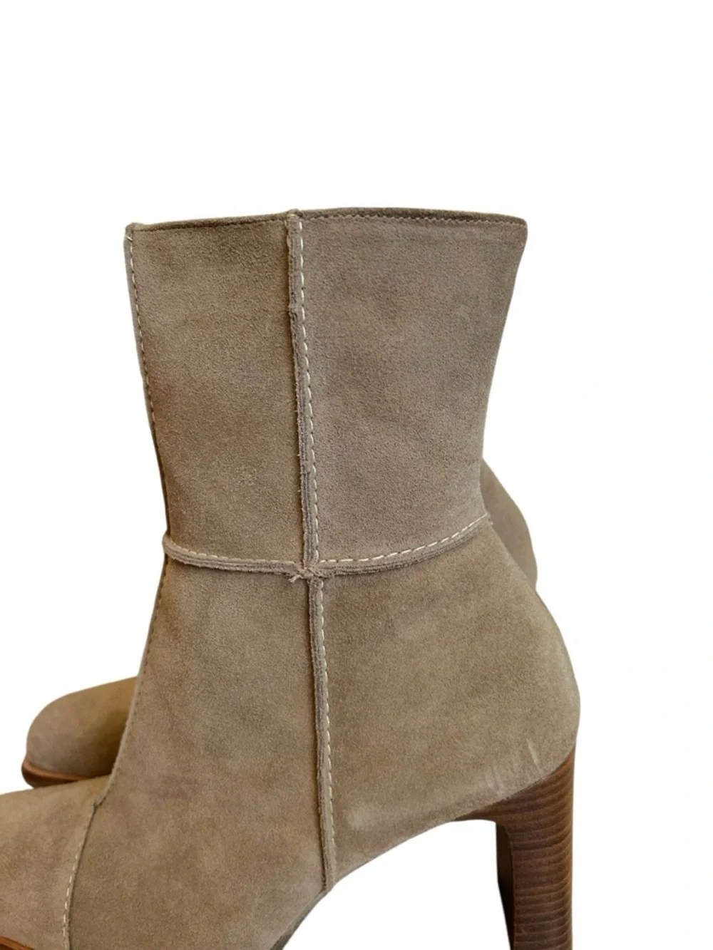 Canyon River Blues Vintage Y2k Brown Suede Blade Heel Boots Womens 9.5 - Picture 6 of 10